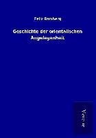 Produktbild: Geschichte der orientalischen Angelegenheit
