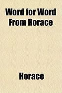 Produktbild: Word for Word from Horace
