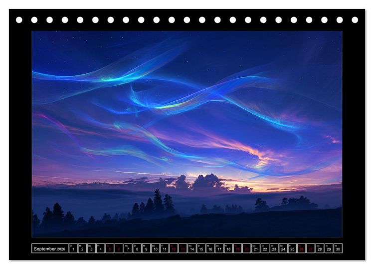 Produktbild: Spektraler Zauber (Tischkalender 2026 DIN A5 quer), CALVENDO Monatskalender