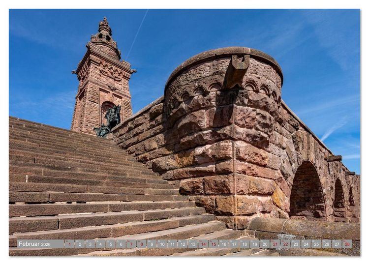 Produktbild: Das Kyffh&auml;user Denkmal (Tischkalender 2026 DIN A5 quer), CALVENDO Monatskalender