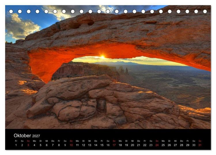 Produktbild: USA - Der Wilde Westen (Tischkalender 2027 DIN A5 quer), CALVENDO Monatskalender