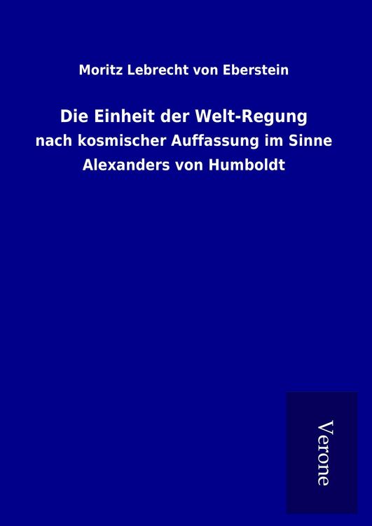 Produktbild: Die Einheit der Welt-Regung