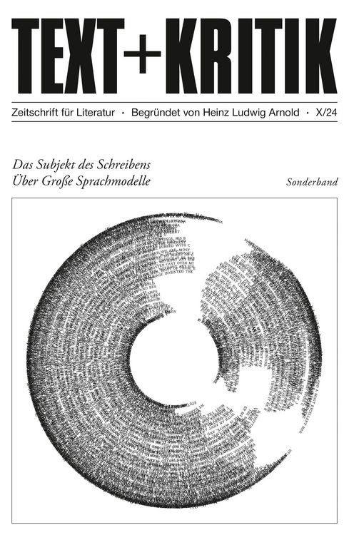 Produktbild: TEXT + KRITIK Sonderband - Das Subjekt des Schreibens
