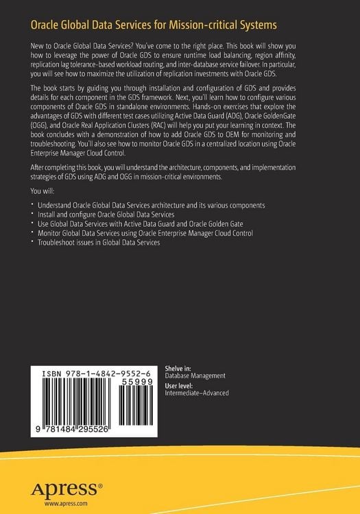 Produktbild: Oracle Global Data Services for Mission-critical Systems