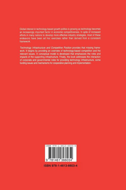 Produktbild: Technology Infrastructure and Competitive Position