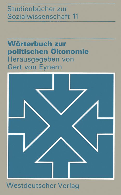 Produktbild: W&ouml;rterbuch zur politischen &Ouml;konomie