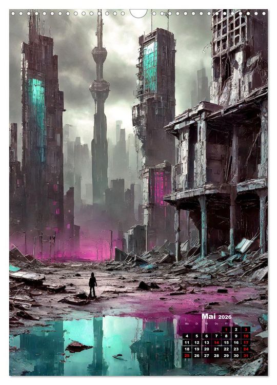 Produktbild: Urbane Endzeitvisionen (Wandkalender 2026 DIN A3 hoch), CALVENDO Monatskalender