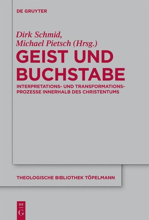 Produktbild: Geist und Buchstabe