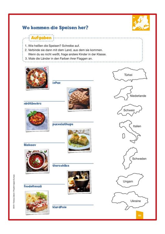Produktbild: Projektmappe Europa