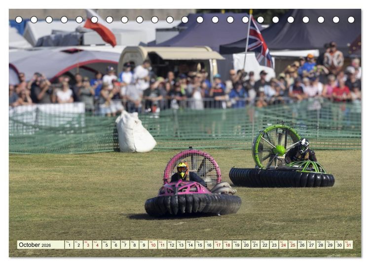 Produktbild: Hovercraft Racing on the Thuringian Sea (Desk Calendar 2026 DIN A5 landscape), CALVENDO 12 Month DeskCalendar