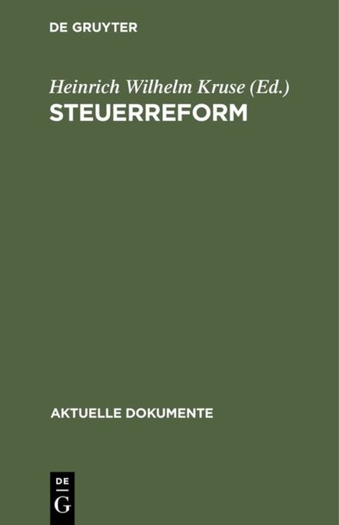 Produktbild: Steuerreform