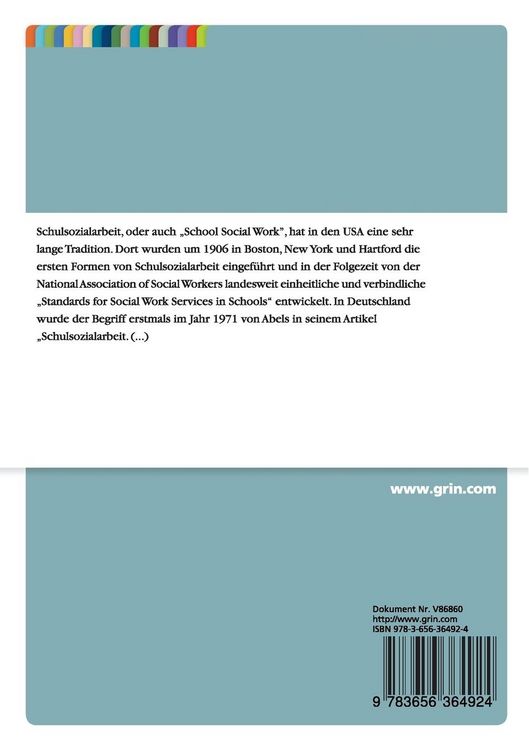 Produktbild: Schulsozialarbeit - eine Kooperation von Jugendhilfe und Schule