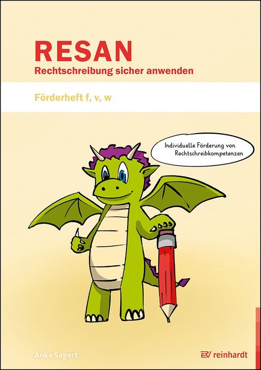 Produktbild: RESAN - Rechtschreibung sicher anwenden. F&ouml;rderheft f, v, w