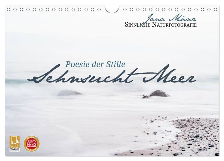 Produktbild: Sehnsucht Meer - Poesie der Stille (Wandkalender 2026 DIN A4 quer), CALVENDO Monatskalender