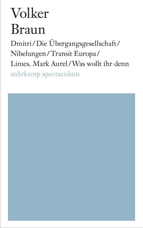 Produktbild: Dmitri / Die &Uuml;bergangsgesellschaft / Nibelungen / Limes. Mark Aurel / Was wollt ihr denn