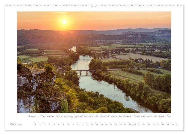 Produktbild: Sehnsucht Perigord - Frankreichs S&uuml;dwesten an der Dordogne (Wandkalender 2026 DIN A2 quer), CALVENDO Monatskalender