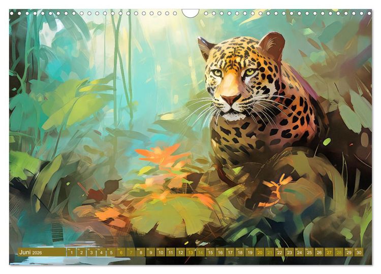Produktbild: Dschungel Faszination (Wandkalender 2026 DIN A3 quer), CALVENDO Monatskalender