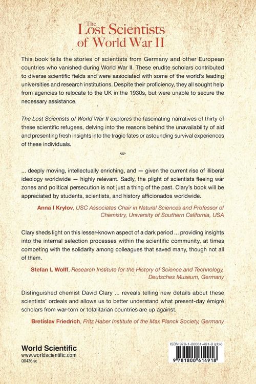 Produktbild: Lost Scientists Of World War Ii, The
