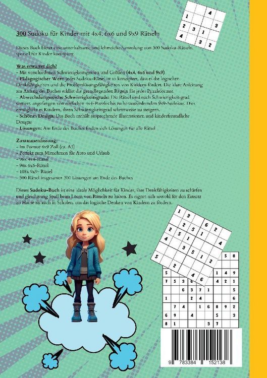 Produktbild: Sudoku Buch f&uuml;r Kinder