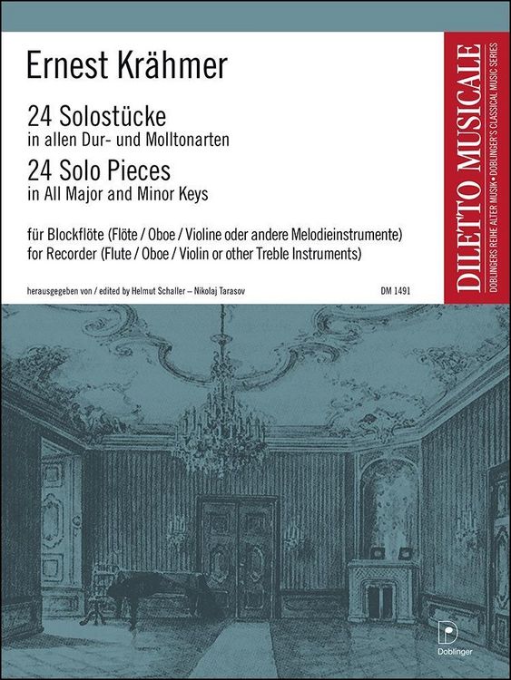 Produktbild: Kr&auml;hmer, E: 24 Solo-St&uuml;cke f&uuml;r Blockfl&ouml;te