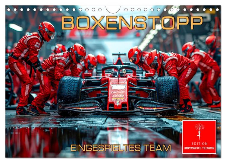 Produktbild: Boxenstopp - eingespieltes Team (Wandkalender 2026 DIN A4 quer), CALVENDO Monatskalender