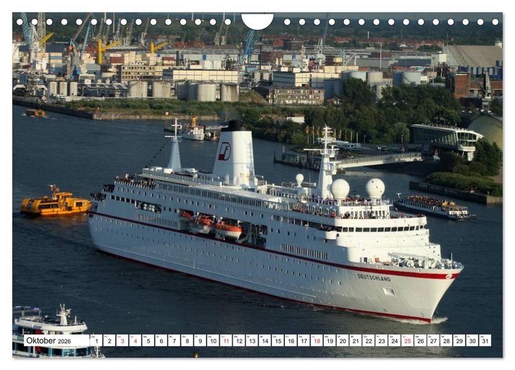 Produktbild: Dicke P&ouml;tte im Hafen und auf gro&szlig;er Fahrt (Wandkalender 2026 DIN A4 quer), CALVENDO Monatskalender