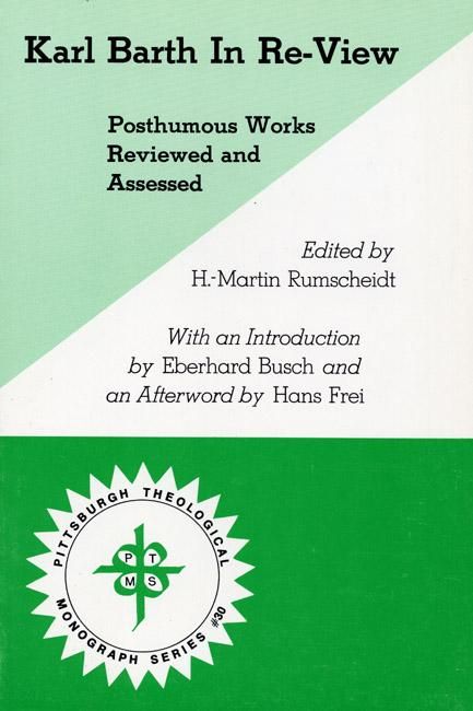 Produktbild: Karl Barth In Re-View