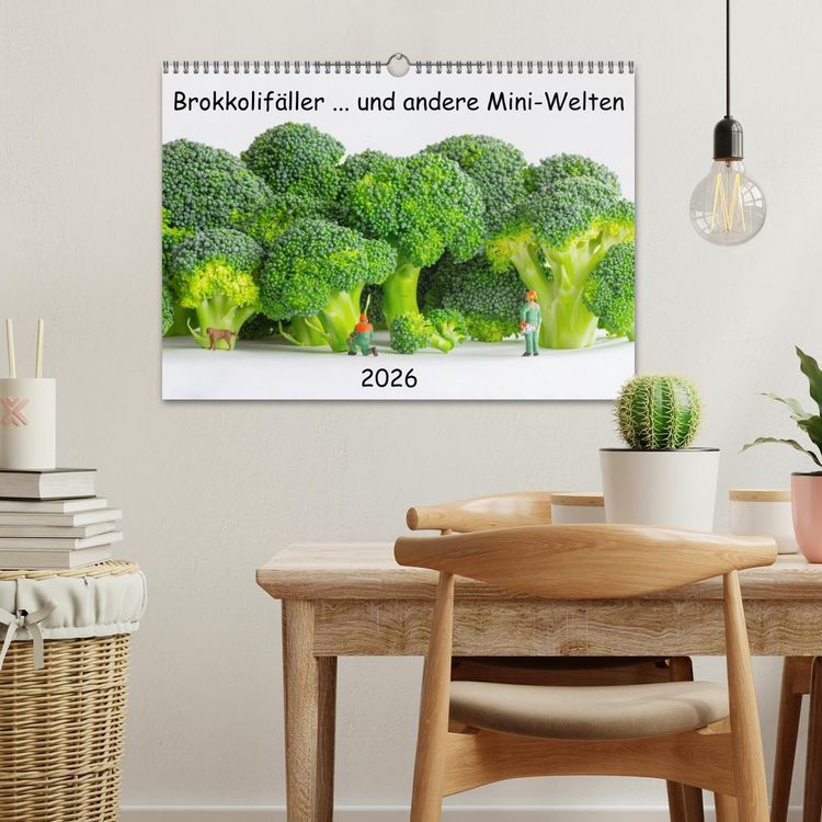 Produktbild: Brokkolif&auml;ller ... und andere Mini-Welten (Wandkalender 2026 DIN A3 quer), CALVENDO Monatskalender