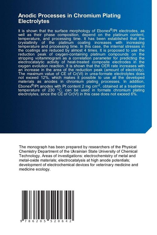 Produktbild: Anodic Processes in Chromium Plating Electrolytes