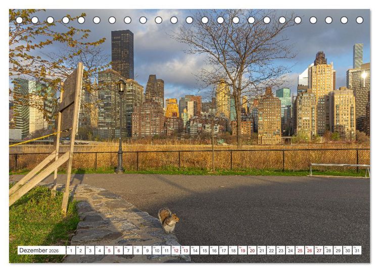Produktbild: New York City Manhattan Perspektiven (Tischkalender 2026 DIN A5 quer), CALVENDO Monatskalender