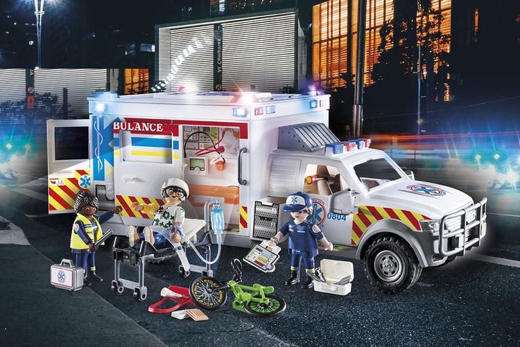 PLAYMOBIL 70936 - City Action - Rettungs-Fahrzeug: US Ambulance