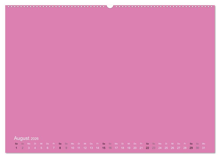 Produktbild: Bastelkalender - Pink (Wandkalender 2026 DIN A2 quer), CALVENDO Monatskalender