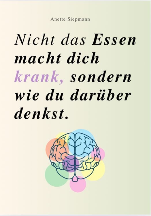 Produktbild: Nicht das Essen Macht Dich Krank, Sondern wie Du Dar&uuml;ber Denkst