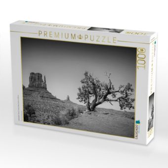 Produktbild: CALVENDO Puzzle MONUMENT VALLEY West Mitten Butte und Baum | 1000 Teile Lege-Gr&ouml;&szlig;e 64x48cm Foto-Puzzle f&uuml;r gl&uuml;ckliche Stunden