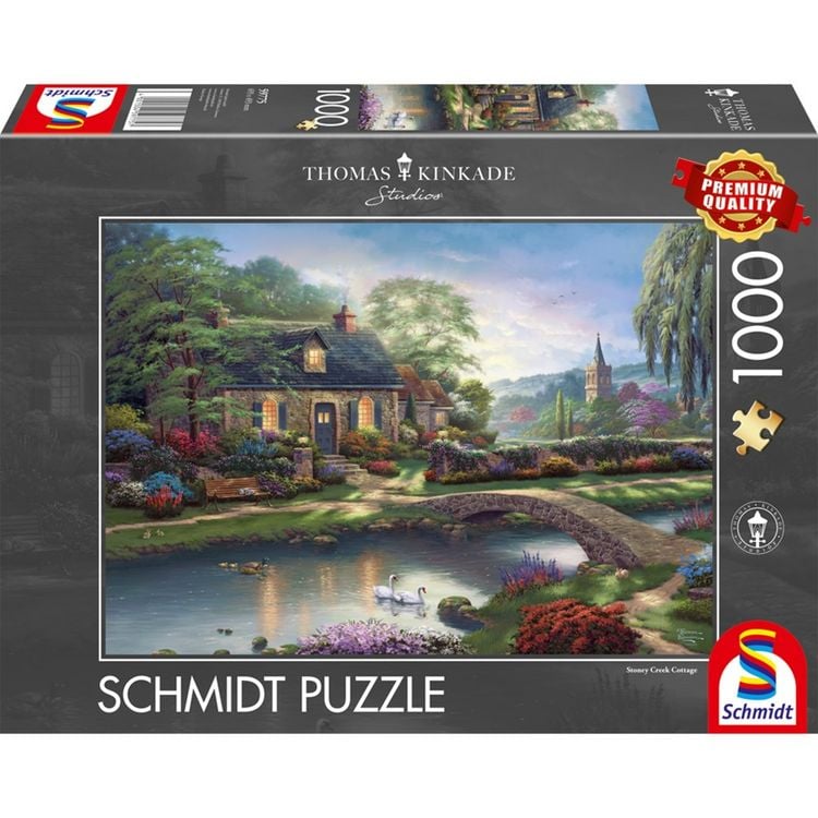 Produktbild: Puzzle Thomas Kinkade Stoney Creek Cottage 1000 Teile