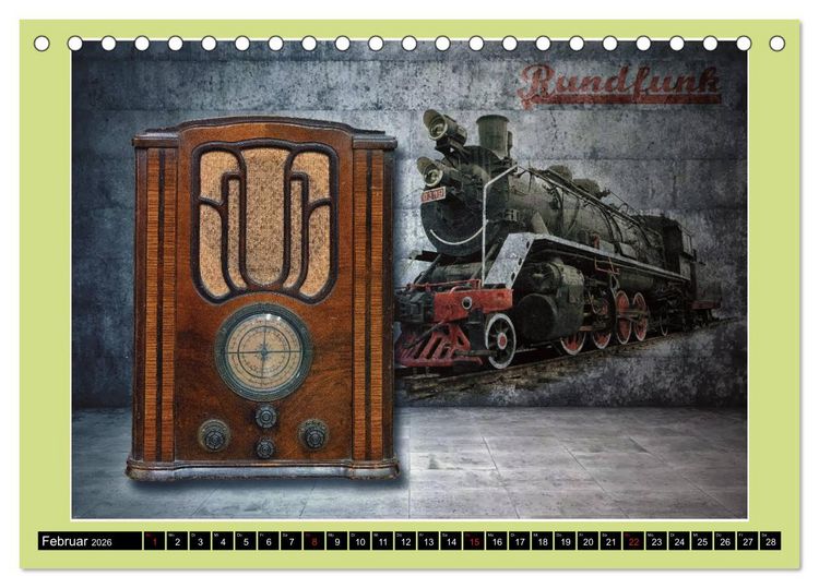 Produktbild: RADIO LEGENDEN (Tischkalender 2026 DIN A5 quer), CALVENDO Monatskalender