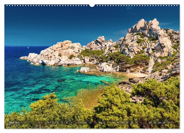 Produktbild: Sardinien - Karibik des Mittelmeers (Wandkalender 2026 DIN A2 quer), CALVENDO Monatskalender