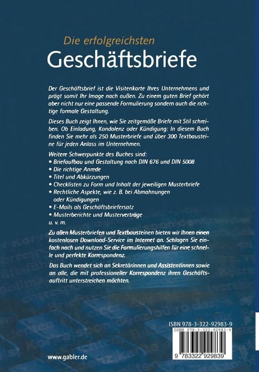 Produktbild: Die erfolgreichsten Gesch&auml;ftsbriefe