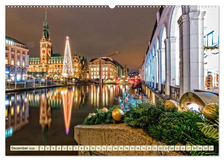 Produktbild: Hamburg - meine Stadt mit viel Herz (hochwertiger Premium Wandkalender 2026 DIN A2 quer), Kunstdruck in Hochglanz
