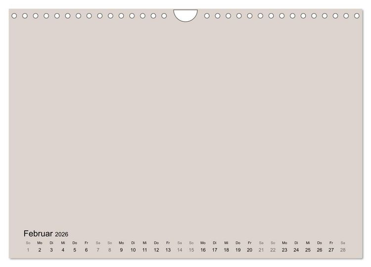 Produktbild: DIY Bastel-Kalender -Erdige Pastell Farben- Zum Selbstgestalten (Wandkalender 2026 DIN A4 quer), CALVENDO Monatskalender