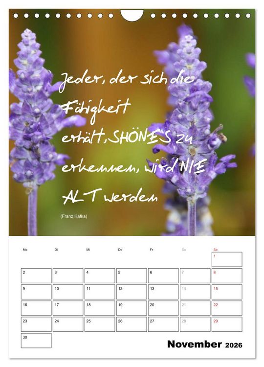 Produktbild: Spr&uuml;che und Weisheiten f&uuml;r&acute; s Jahr (Wandkalender 2026 DIN A4 hoch), CALVENDO Monatskalender