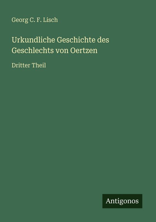 Produktbild: Urkundliche Geschichte des Geschlechts von Oertzen