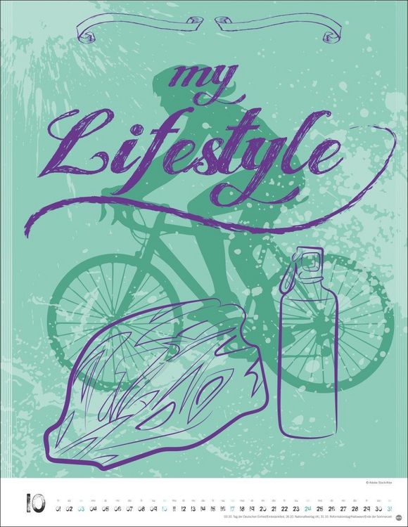 Produktbild: Bike Art Posterkalender 2027
