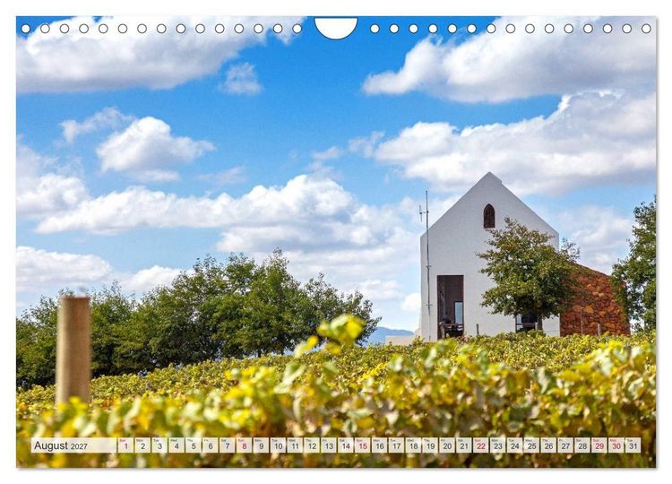 Produktbild: South African Wineries, wine architecture between tradition and modernity (Wall Calendar 2027 DIN A4 landscape), CALVENDO 12 Month Wall Calendar