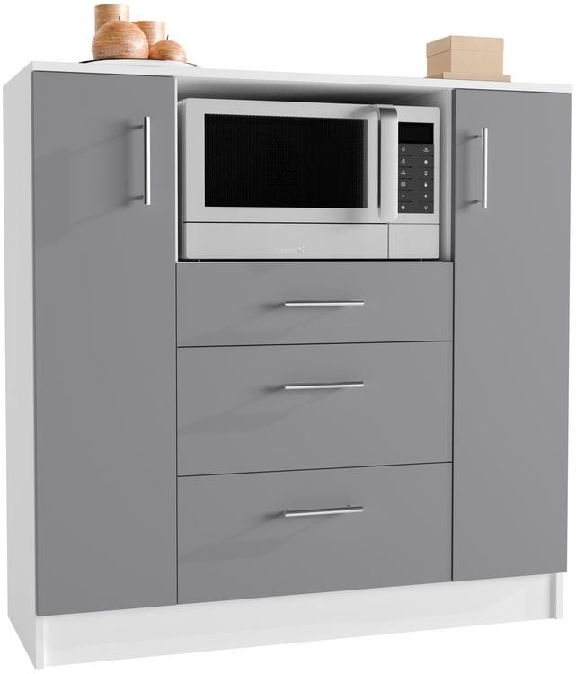 Produktbild: K&uuml;chenschrank Kommode Buffet Mikrowelle Esilo