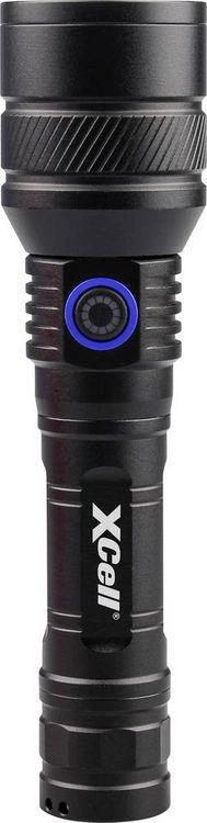 Produktbild: XCell Lunalux Pro LED Taschenlampe Gro&szlig;e Reichweite, mit Stroboskopmodus, mit USB-Schnittstelle akkubetrieben 700 lm 11 h 238.8 g