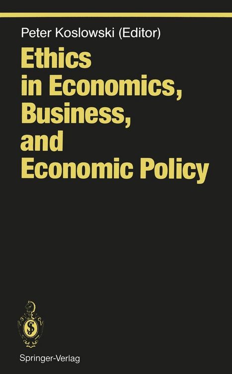 Produktbild: Ethics in Economics, Business, and Economic Policy