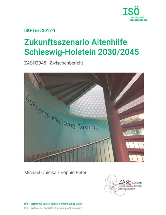 Produktbild: Zukunftsszenario Altenhilfe Schleswig-Holstein 2030/2045