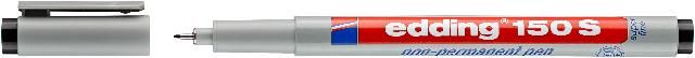 Produktbild: OHP-Marker edding 150 S non-permanent, 0,3 mm, schwarz