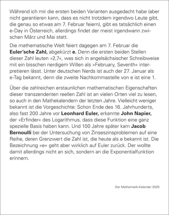 Produktbild: Der Mathematik-Kalender Tagesabrei&szlig;kalender 2025 - Nachts teile ich heimlich durch Null